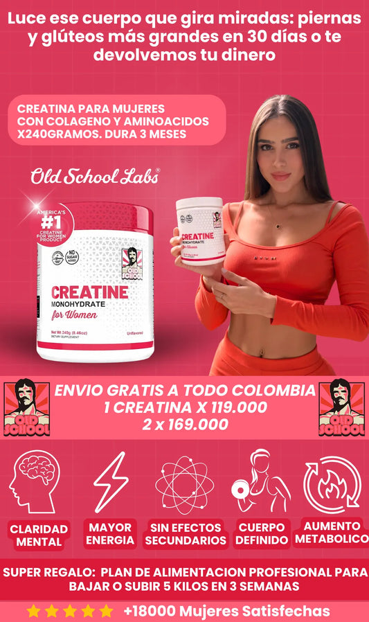 CREATINA PARA MUJERES  CON COLAGENO Y AMINOACIDOS